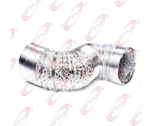 Aluminum Air Ducting 10" Inch x 33' Feet Air Ventilation Non-Insulated 